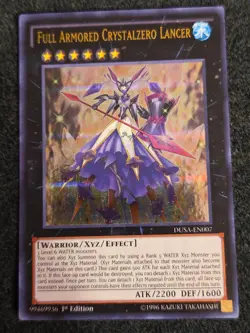 1x (VLP) Full Armored Crystalzero Lancer - DUSA-EN007 - Ultra Rare 1st Edition - Image 1