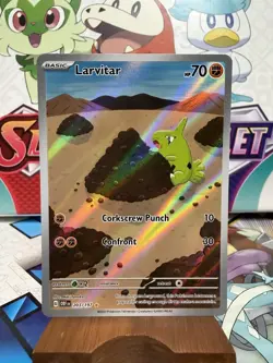 Larvitar 203/197 Illustration Rare - Obsidian Flames - Pokemon TCG - SHIPS FAST - Image 1