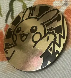 Pokemon TCG Pikachu SV04: Paradox Rift 2” Jumbo Oversized Gold Coin - Near Mint - Image 3