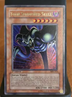 Yu-Gi-Oh Toon Summoned Skull 1st Edition MRL-073 Ultra Rare Holo Magic Ruler NM - Image 1