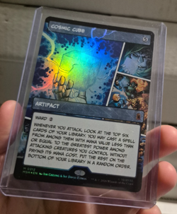 MTG - Cosmic Cube - Marvel Super Heroes - #312 - Showcase Foil - Image 2