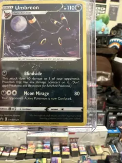 Pokemon TCG Umbreon SWSH129 Holo Rare Sword & Shield Cosmos Promo Card. - Image 3