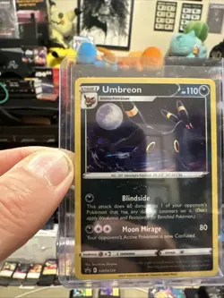 Pokemon TCG Umbreon SWSH129 Holo Rare Sword & Shield Cosmos Promo Card. - Image 5
