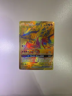 Reshiram & Charizard-GX SM247 Sun & Moon Black Star Promo Pokemon Card - Image 1