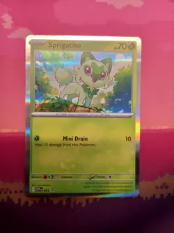 Pokemon Card Sprigatito SV Black Star Promo 001 Near Mint - Image 1