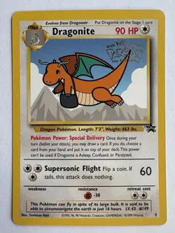 Dragonite 5 Pokemon TCG WB Movie Black Star Promo Card #5 LP Printer Hickey - Image 1