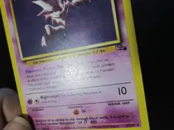 HAUNTER POKEMON CARD 21/62 FOSSIL NON HOLO RARE LIGHTLY PLAYED EX+ - Image 2