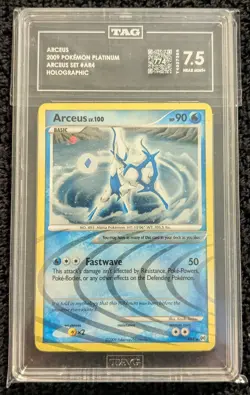 2009 Platinum Arceus Holo Card #AR4 TAG 7.5 NM+ Pokemon TCG Card Rare Holo - Image 1