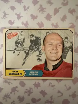 1968-69 O-Pee-Chee Hockey Gary Bergman #25 - Detroit Red Wings - VG (see pics) - Image 1