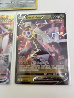 3 Card Lot Of Doraludon V 122 & Vmax 123 Basic 129 Holo Pokemon TCG - Image 4
