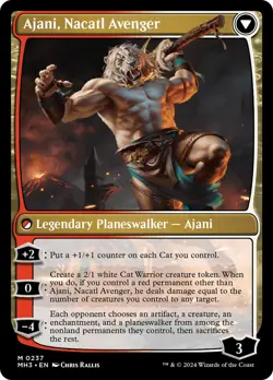 Ajani, Nacatl Pariah // Ajani, Nacatl Avenger [Modern Horizons 3] Foil Near Mint - Image 2