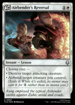 AIRBENDER'S REVERSAL 7 AVATAR: THE LAST AIRBENDER MAGIC: THE GATHERING FOIL NM/M - Image 1