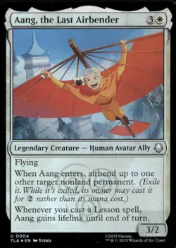 AANG, THE LAST AIRBENDER 4 UC MAGIC: THE GATHERING FOIL NM/M - Image 1