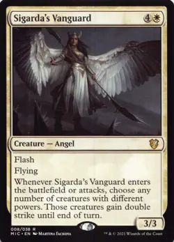 Sigarda's Vanguard 8 Commander: Innistrad: Midnight Hunt Mtg NM-LP - Image 1