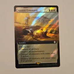 Wizards of the Coast MTG PIP Austere Command R 0975 Rare Foil Sorcery White Eng - Image 1