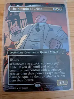 MTG The Kingpin of Crime (Borderless) 0327 Marvel Super Heroes M/NM Free UK P&P - Image 1