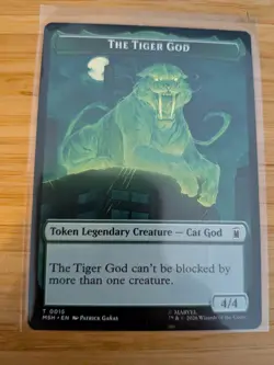 MTG The Tiger God / Sturdy Shield Token 0015 / 0021 Marvel Super Heroes M/NM - Image 1