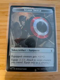 MTG The Tiger God / Sturdy Shield Token 0015 / 0021 Marvel Super Heroes M/NM - Image 2