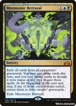 Mnemonic Betrayal [GRN - 189] Foil NM - Image 1