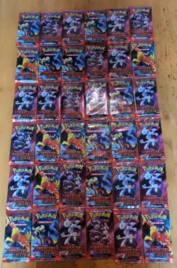Pokemon SV Destined Rivals 36 loose packs sealed brand new Cards Mewtwo - Image 1