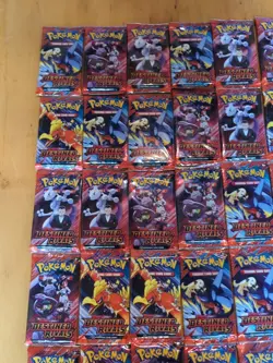 Pokemon SV Destined Rivals 36 loose packs sealed brand new Cards Mewtwo - Image 2