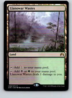 Magic the Gathering Llanowar Wastes Magic Origins MTG Free Shipping! - Image 1