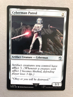 Mtg Carte Magic Dr Who Cyberman Patrol English NM - Image 1