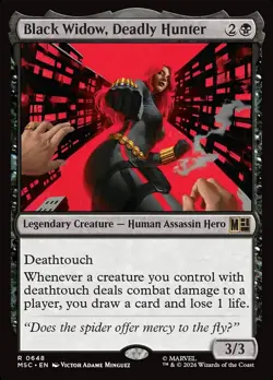 Black Widow, Deadly Hunter - Marvel Super Heroes Commander - MTG (NM) - Image 1