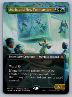 Adrix and Nev, Twincasters FOIL Special Guests - Borderless Strixhaven - MTG - Image 1
