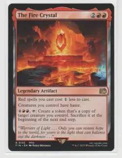 The Fire Crystal 135 Rare FINAL FANTASY Magic: The Gathering Near Mint - Image 1
