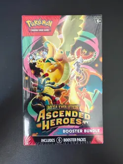 Pokemon TCG Mega Evolution Ascended Heroes Booster Bundle 6 Booster Packs New - Image 1