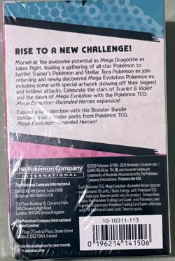 Pokemon TCG Mega Evolution Ascended Heroes Booster Bundle 6 Packs Sealed - Image 2