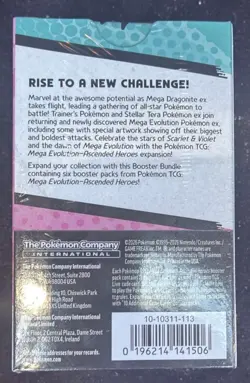 Pokemon TCG Mega Evolution Ascended Heroes Booster Bundle 6 Packs Sealed - Image 2
