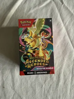 Sealed Pokemon TCG: Mega Evolution Ascended Heroes Booster Bundle (6 Packs) - Image 1