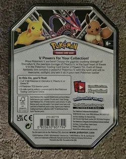 POKEMON V POWER TIN PIKACHU TRADING CARD GAME BRAND NEW SEALED - Image 2