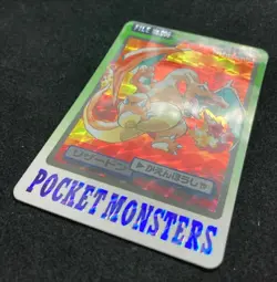 Charizard FILE No.006 Prism Pokemon Carddass Japanese 1997 BANDAI Nintendo F/S - Image 4