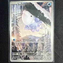 Pokemon TCG Snom 168/162 SV05 Illustration Rare Holo 50 HP EN - Image 1