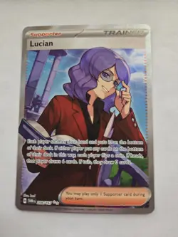 Lucian Trainer Full Art Ultra Rare Pokemon 208/167 Twilight Masquerade TCG - Image 1