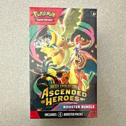 Pokemon TCG Mega Evolution Ascended Heroes Booster Bundle (6 Packs) - Image 1