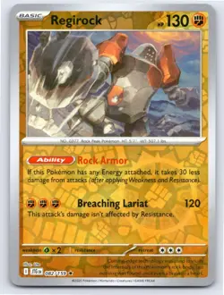 POKEMON REGIROCK JOURNEY TOGETHER 082/159 REVERSE HOLO RARE NM A3125 FREE S&H - Image 1