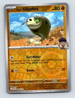 Hop's Silicobra - 086/159 Reverse Holo - Journey Together (SV09) - Pokemon NM/M - Image 1