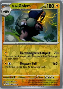 Alolan Golem - 046/159 - Journey Together - Reverse Holo - NM - Image 1