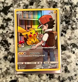 Pokemon TCG Pikachu 241/236 Cosmic Eclipse Secret Rare Full Art Holo English - Image 1