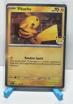Pikachu (Pokemon Day 2026) 051/162 Holo Pokemon NM - Image 1