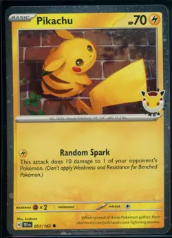 Pokemon Pikachu (Pokemon Day 2026) Common • 051/162 Holofoil - Image 1