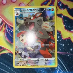 Pokemon TCG Hisuian Arcanine TG08/TG30 Lost Origin Full Art Ultra Rare Holo - Image 3