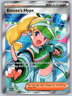 Emcee's Hype 220/182 Ultra Rare Destined Rivals Pokemon Holo Near Mint - Image 1