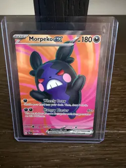 2026 Morpeko ex 102/084 Mint Ultra Rare Pokemon PBL Pitch Black - Image 1