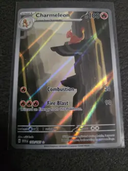 Pokemon TCG Charmeleon Scarlet Violet-151 Illustration Rare Card 169/165 - Image 1