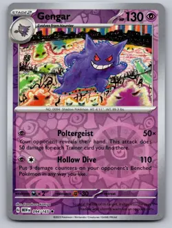 Gengar 094/165 Rare 151 Pokemon Reverse Holo Near Mint - Image 1
